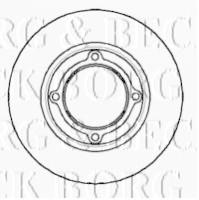 Borg & Beck BBD5024 - Disco de freno
