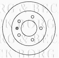 Borg & Beck BBD5081 - Disco de freno