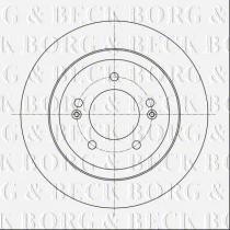 Borg & Beck BBD5398 - Disco de freno