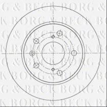 Borg & Beck BBD5401 - Disco de freno