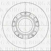 Borg & Beck BBD6073S - Disco de freno