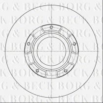 Borg & Beck BBD6073S - Disco de freno