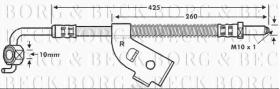 Borg & Beck BBH6150 - Tubo flexible de frenos
