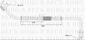 Borg & Beck BBH6179 - Tubo flexible de frenos