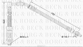 Borg & Beck BBH6537 - Tubo flexible de frenos