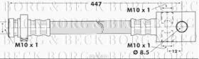 Borg & Beck BBH6608 - Tubo flexible de frenos
