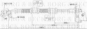 Borg & Beck BBH6670 - Tubo flexible de frenos