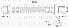 Borg & Beck BBH6752 - Tubo flexible de frenos
