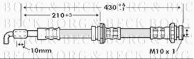 Borg & Beck BBH6756 - Tubo flexible de frenos