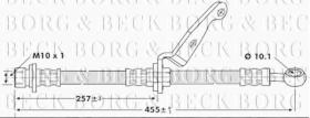 Borg & Beck BBH6783 - Tubo flexible de frenos