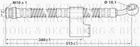 Borg & Beck BBH6799 - Tubo flexible de frenos