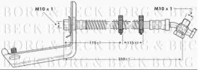 Borg & Beck BBH6804 - Tubo flexible de frenos