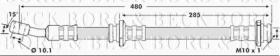 Borg & Beck BBH6820 - Tubo flexible de frenos