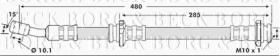 Borg & Beck BBH6821 - Tubo flexible de frenos