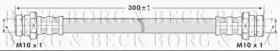 Borg & Beck BBH6825 - Tubo flexible de frenos