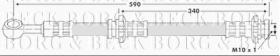 Borg & Beck BBH6881 - Tubo flexible de frenos