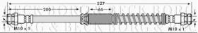 Borg & Beck BBH6899 - Tubo flexible de frenos