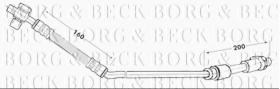 Borg & Beck BBH6925 - Tubo flexible de frenos