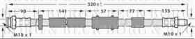 Borg & Beck BBH6957 - Tubo flexible de frenos
