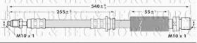 Borg & Beck BBH6964 - Tubo flexible de frenos