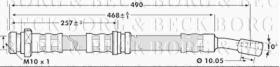 Borg & Beck BBH7007 - Tubo flexible de frenos