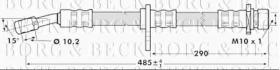 Borg & Beck BBH7019 - Tubo flexible de frenos