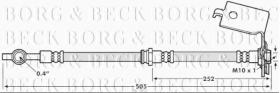 Borg & Beck BBH7058 - Tubo flexible de frenos