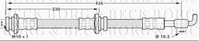 Borg & Beck BBH7062 - Tubo flexible de frenos