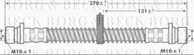 Borg & Beck BBH7074 - Tubo flexible de frenos