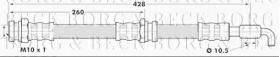 Borg & Beck BBH7076 - Tubo flexible de frenos