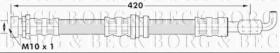 Borg & Beck BBH7078 - Tubo flexible de frenos