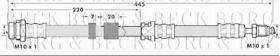 Borg & Beck BBH7079 - Tubo flexible de frenos