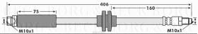 Borg & Beck BBH7080 - Tubo flexible de frenos