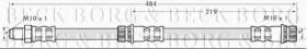 Borg & Beck BBH7114 - Tubo flexible de frenos