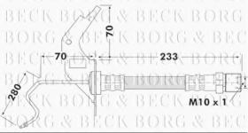 Borg & Beck BBH7119 - Tubo flexible de frenos