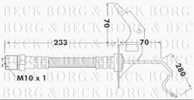 Borg & Beck BBH7120 - Tubo flexible de frenos