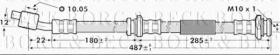 Borg & Beck BBH7139 - Tubo flexible de frenos