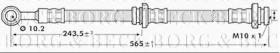 Borg & Beck BBH7141 - Tubo flexible de frenos