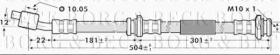 Borg & Beck BBH7143 - Tubo flexible de frenos