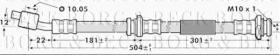 Borg & Beck BBH7144 - Tubo flexible de frenos