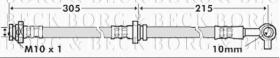 Borg & Beck BBH7159 - Tubo flexible de frenos