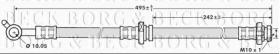 Borg & Beck BBH7161 - Tubo flexible de frenos