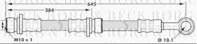 Borg & Beck BBH7180 - Tubo flexible de frenos