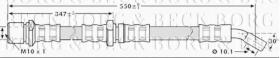 Borg & Beck BBH7193 - Tubo flexible de frenos