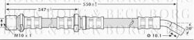 Borg & Beck BBH7194 - Tubo flexible de frenos
