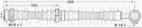 Borg & Beck BBH7195 - Tubo flexible de frenos