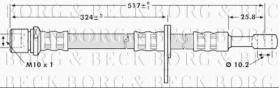 Borg & Beck BBH7202 - Tubo flexible de frenos