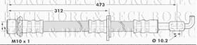 Borg & Beck BBH7222 - Tubo flexible de frenos