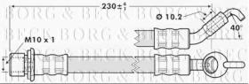 Borg & Beck BBH7238 - Tubo flexible de frenos