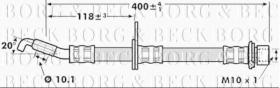 Borg & Beck BBH7256 - Tubo flexible de frenos